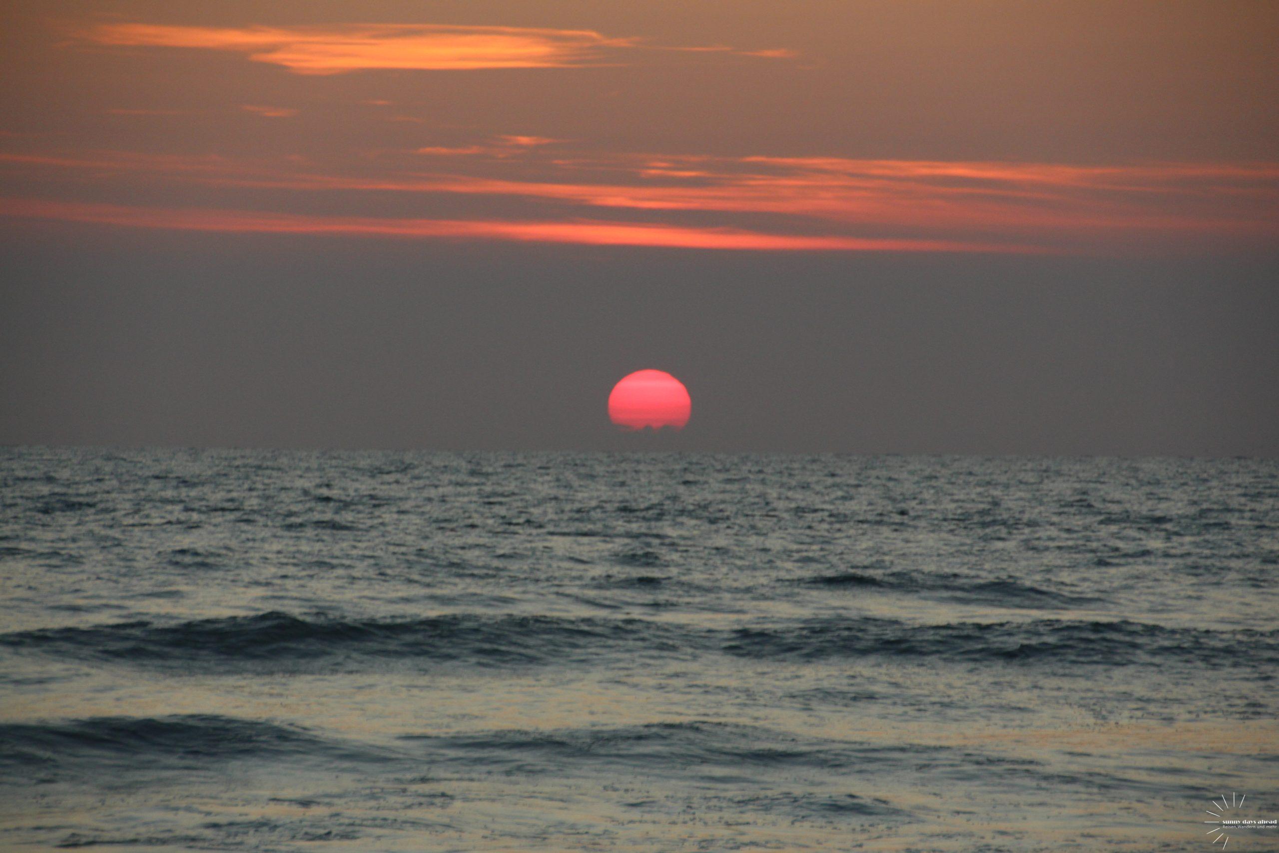 Sonnenuntergang Viareggio