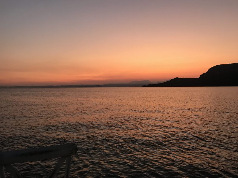 Sonnenuntergang in Garda