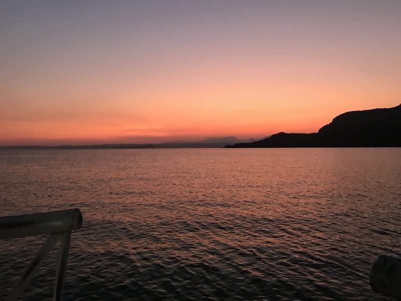 Sonnenuntergang in Garda