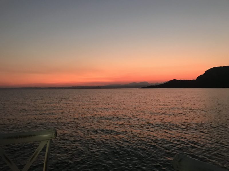 Sonnenuntergang in Garda