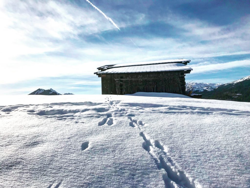 dem Weg nach Riezlern.